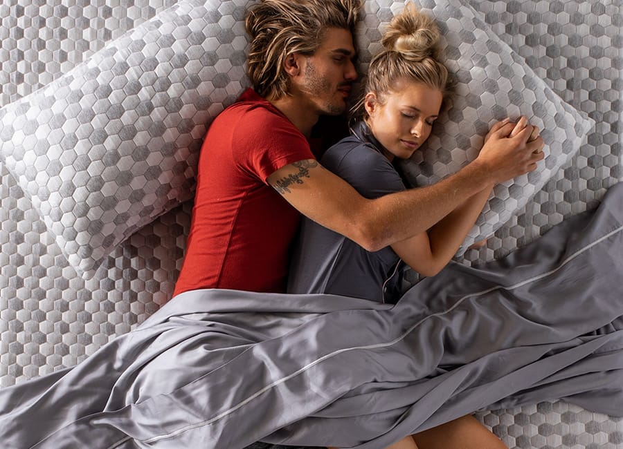 Woman laying on kapok pillow