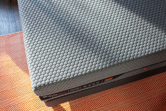 Overhead shot of hybrid mattress
