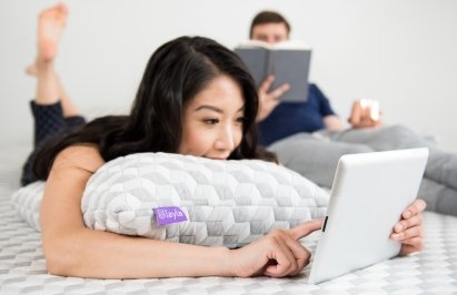 Layla Mattress couple trying it out