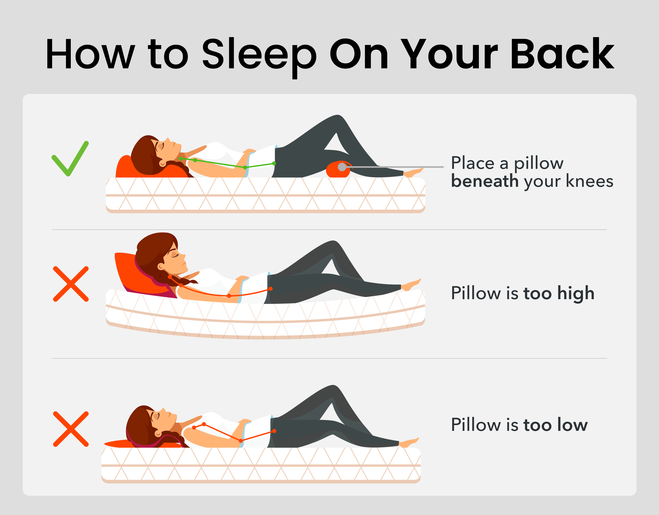 How to sleep on your back