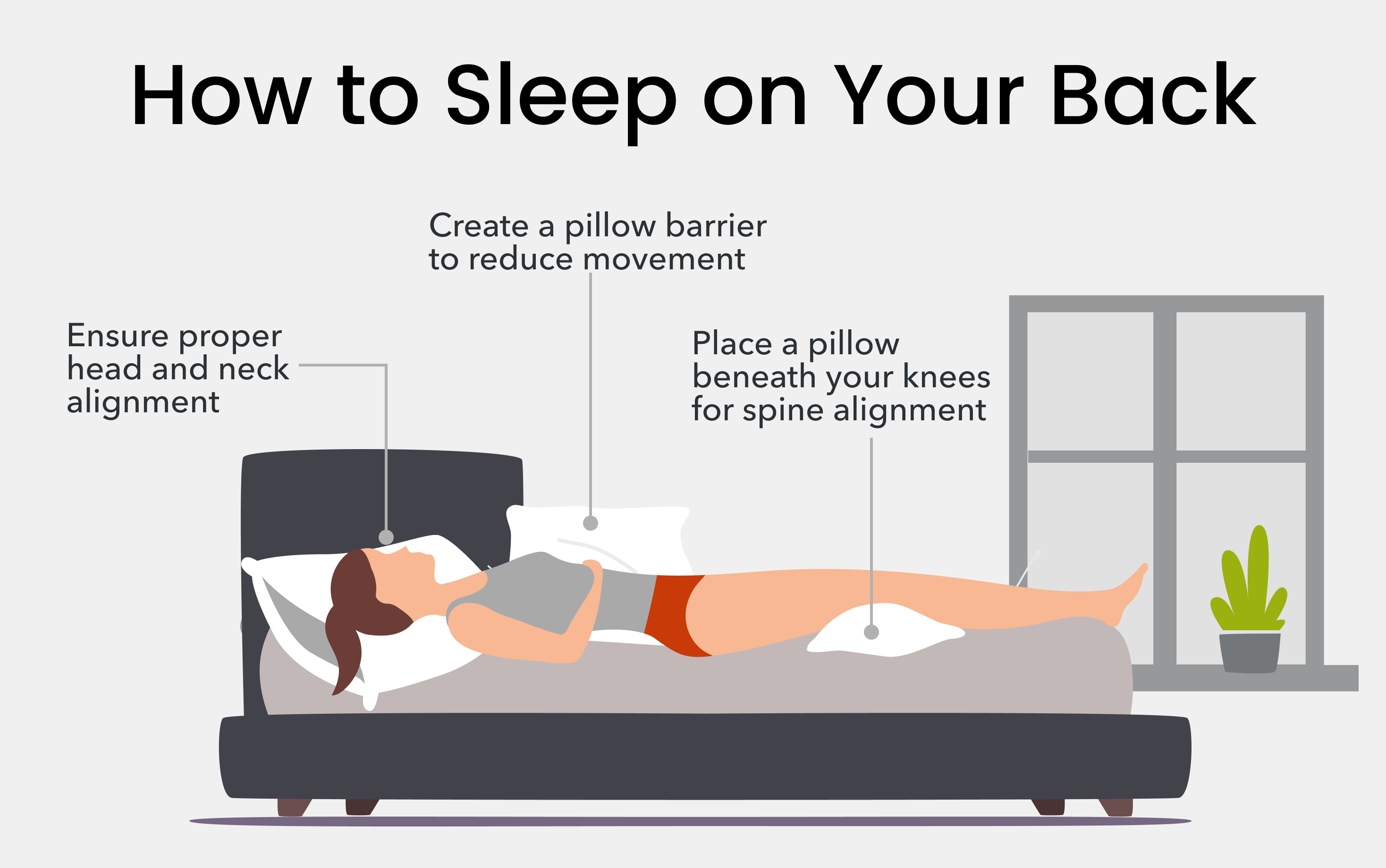 How to sleep on your back