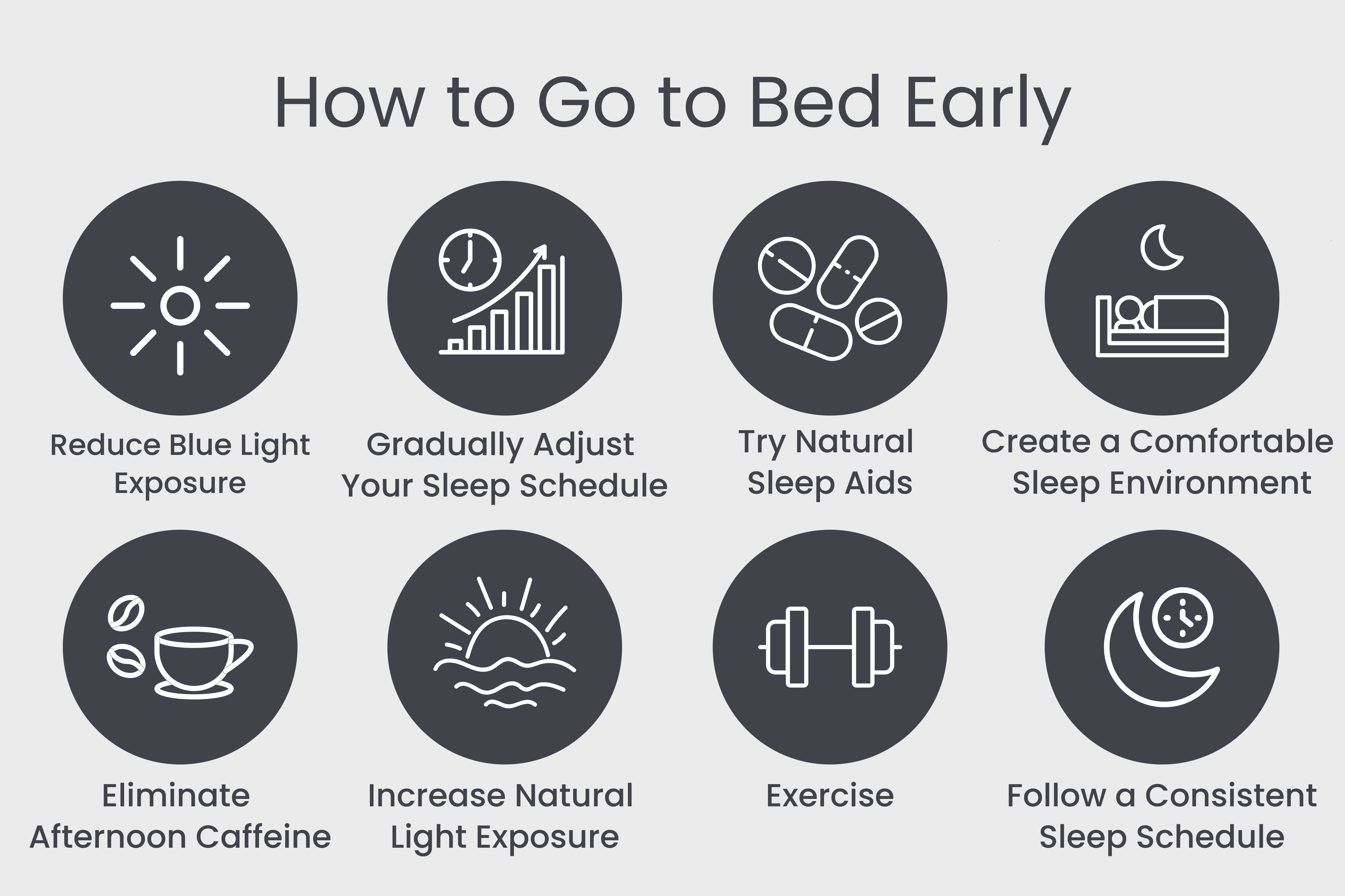 Tips on how to go to bed early