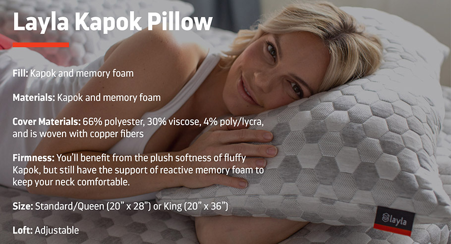 Layla kapok pillow