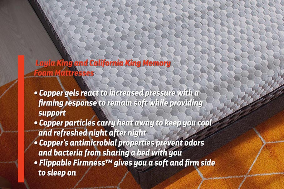 Layla King and California king Memory Foam Mattress