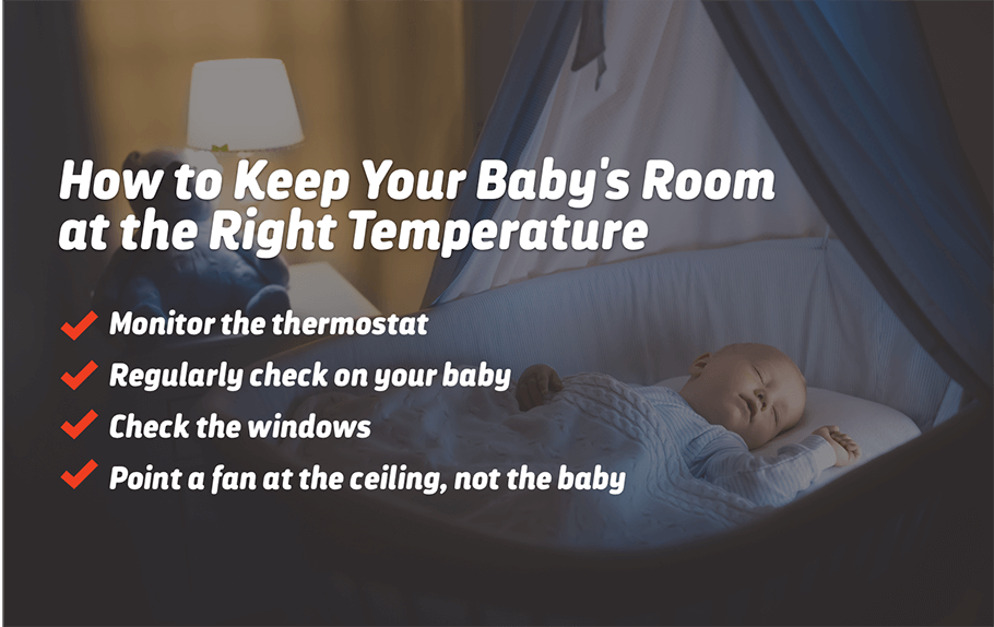 What is the ideal temperature for my baby's room?