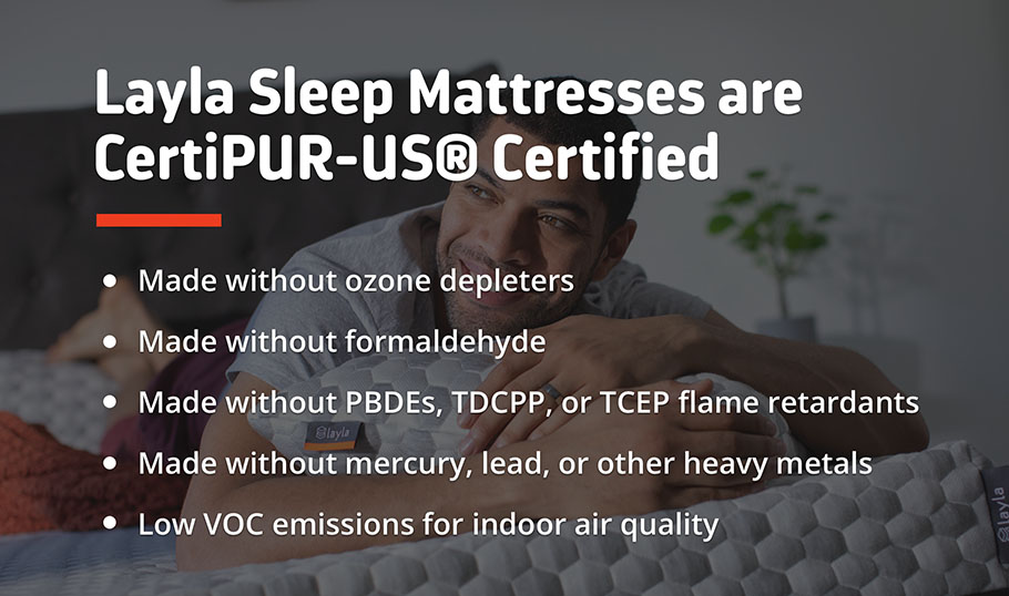 Look for a CertiPUR-US® Certified Mattress