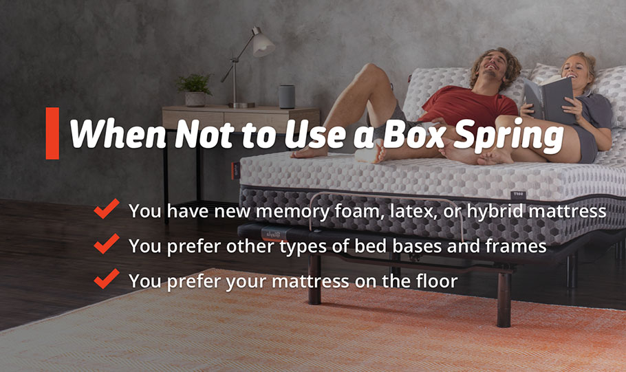 when not to use box spring