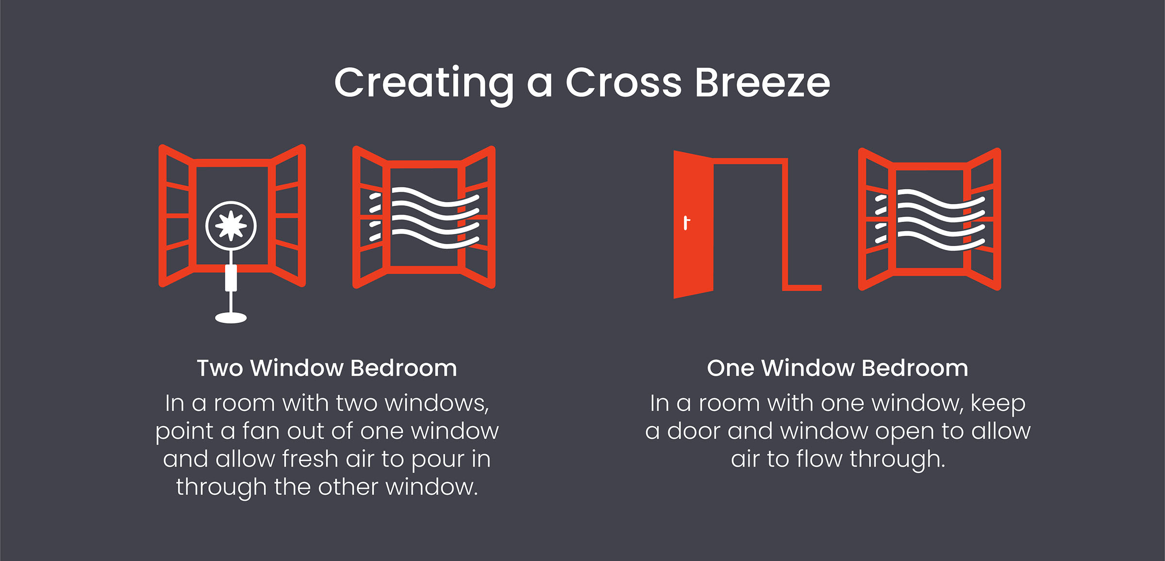 Create a cross breeze