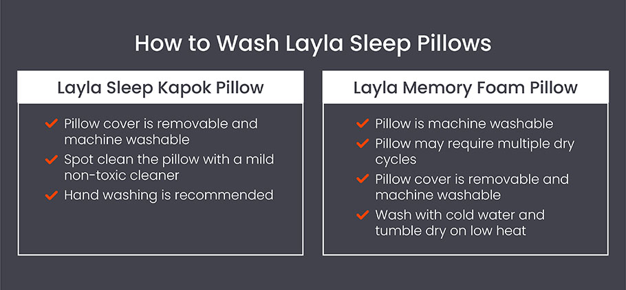 Tips for washing and caring for your pillow