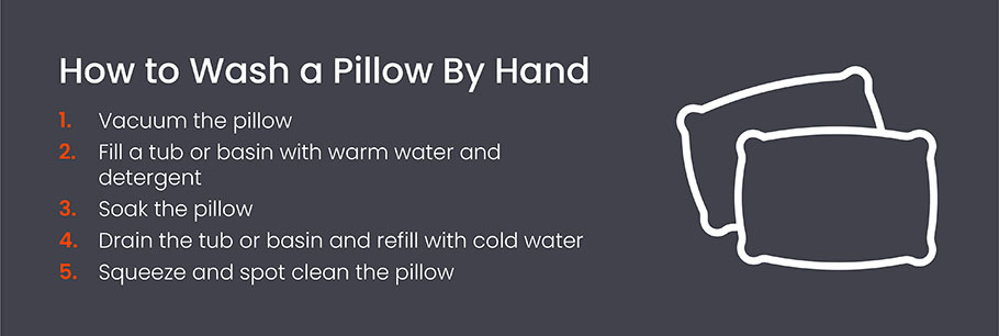 How to wash shop a pillow by hand