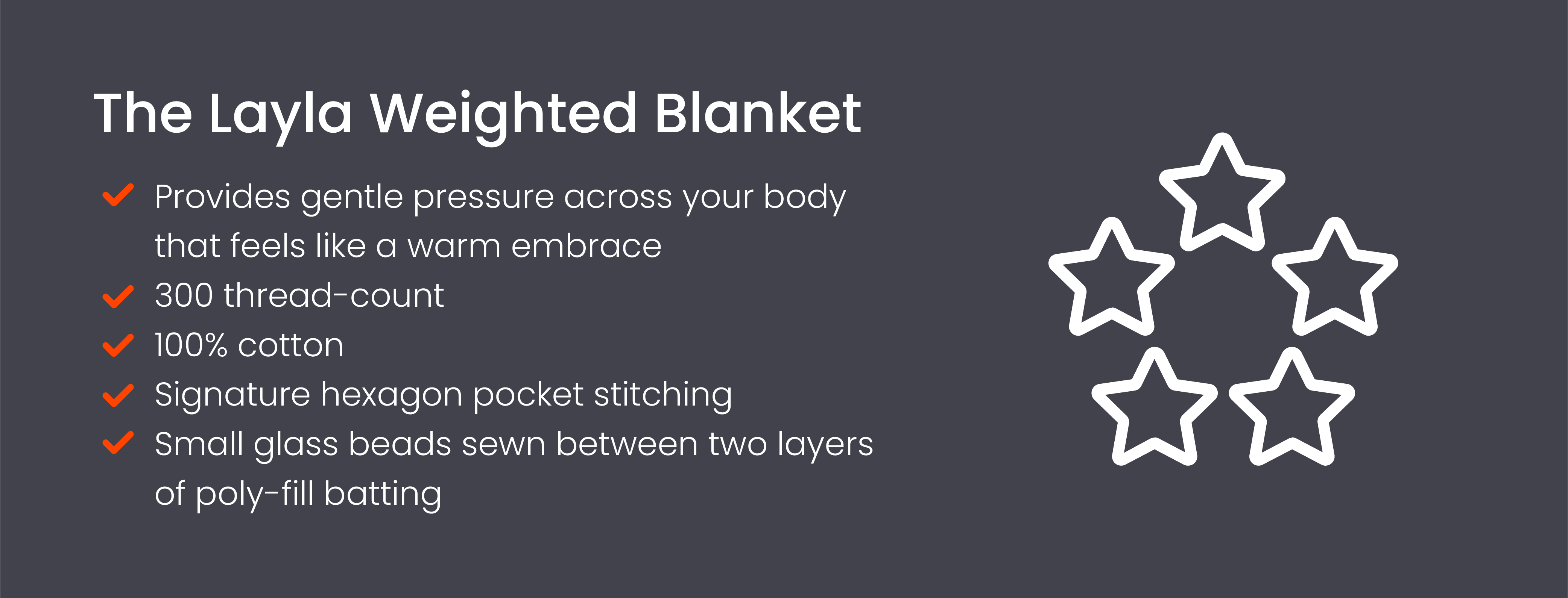 Description of the Layla weighted blanket