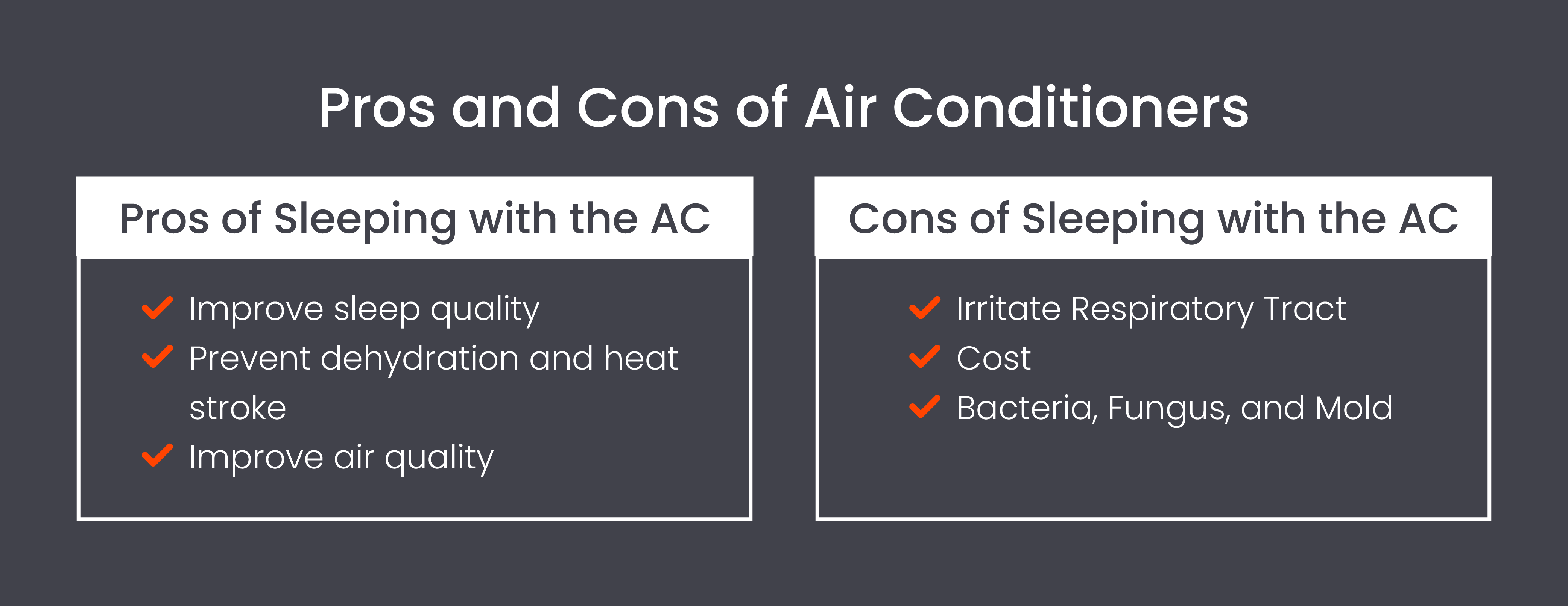Pros and cons of air conditioners