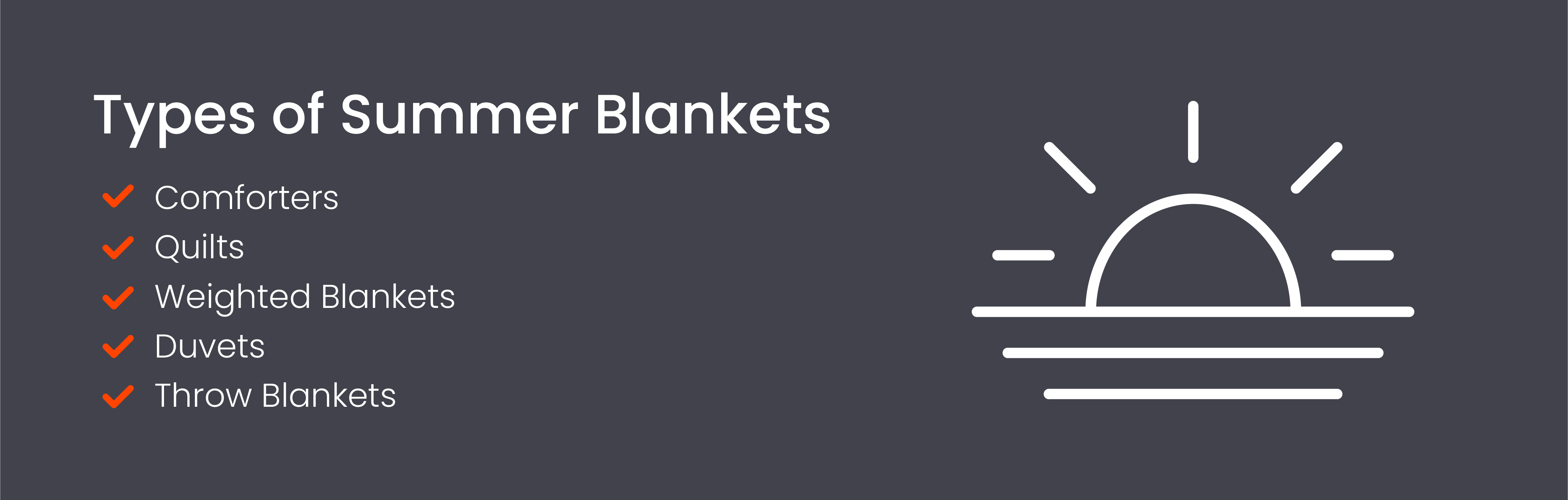 Types of summer blankets