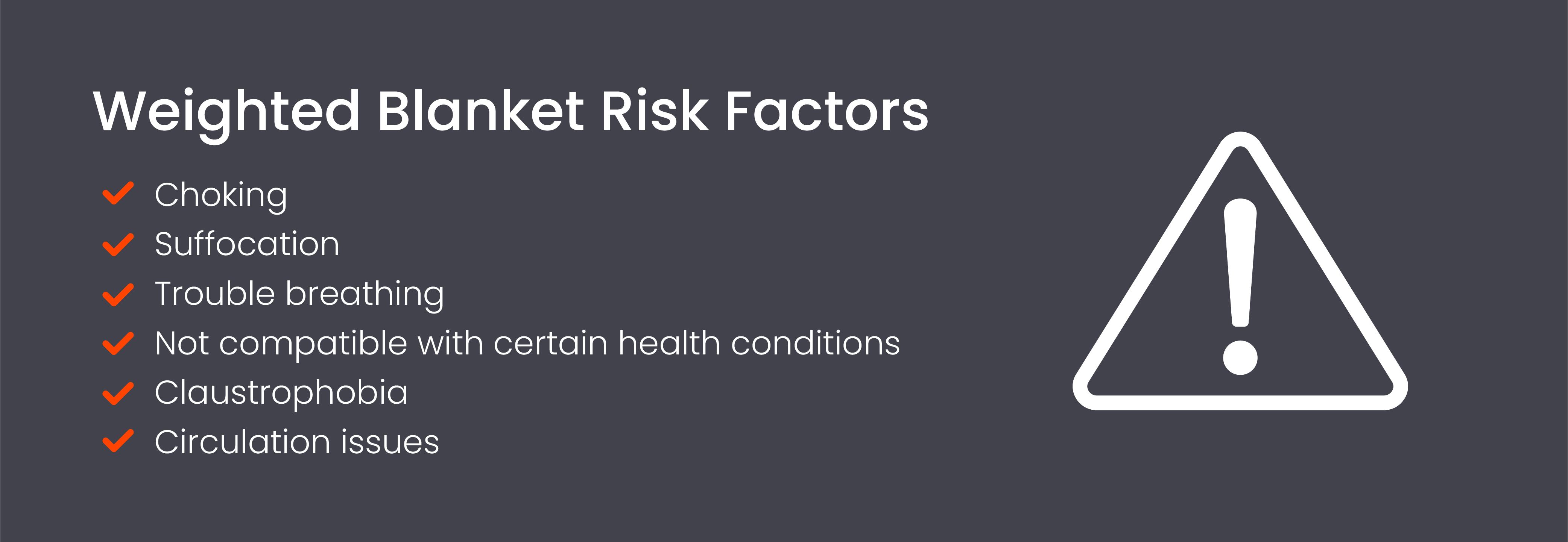 Weighted blanket risk factors