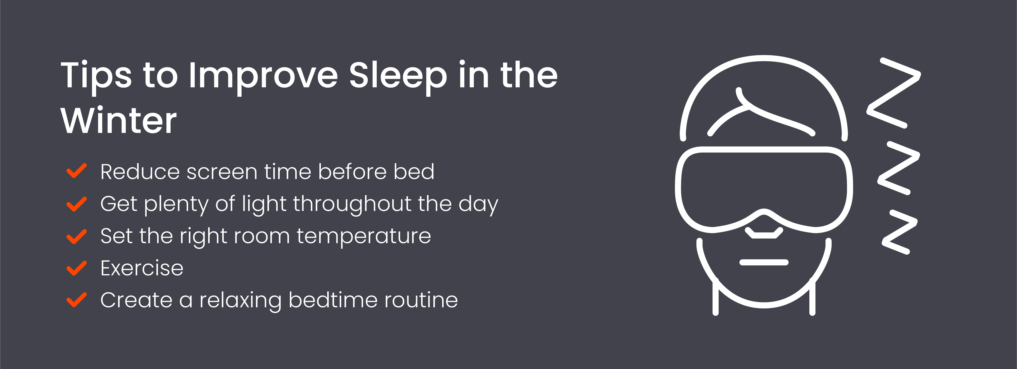 Tips to improve sleep in the winter