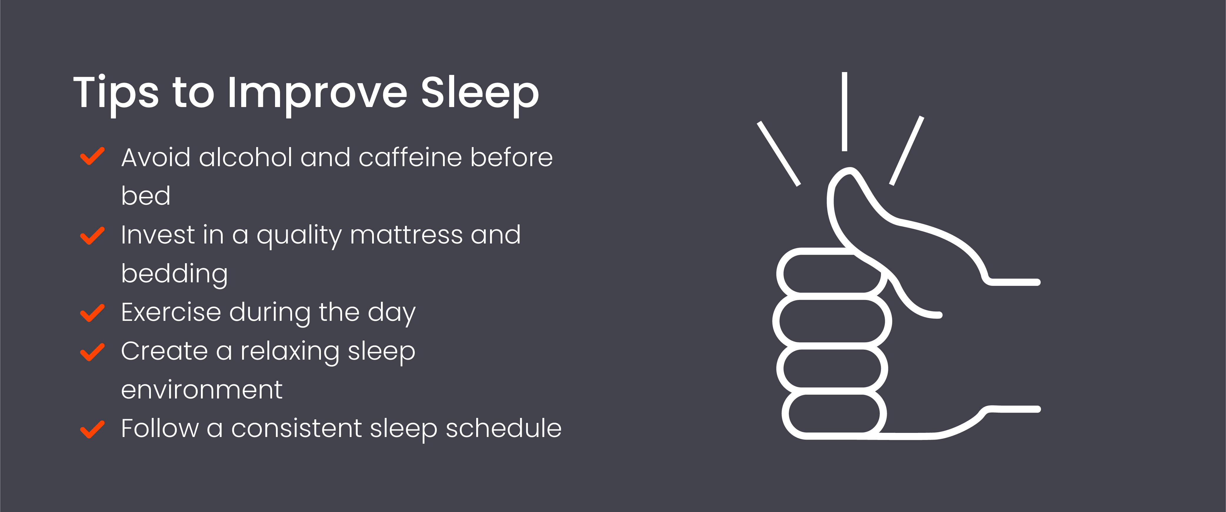 Tips to improve sleep