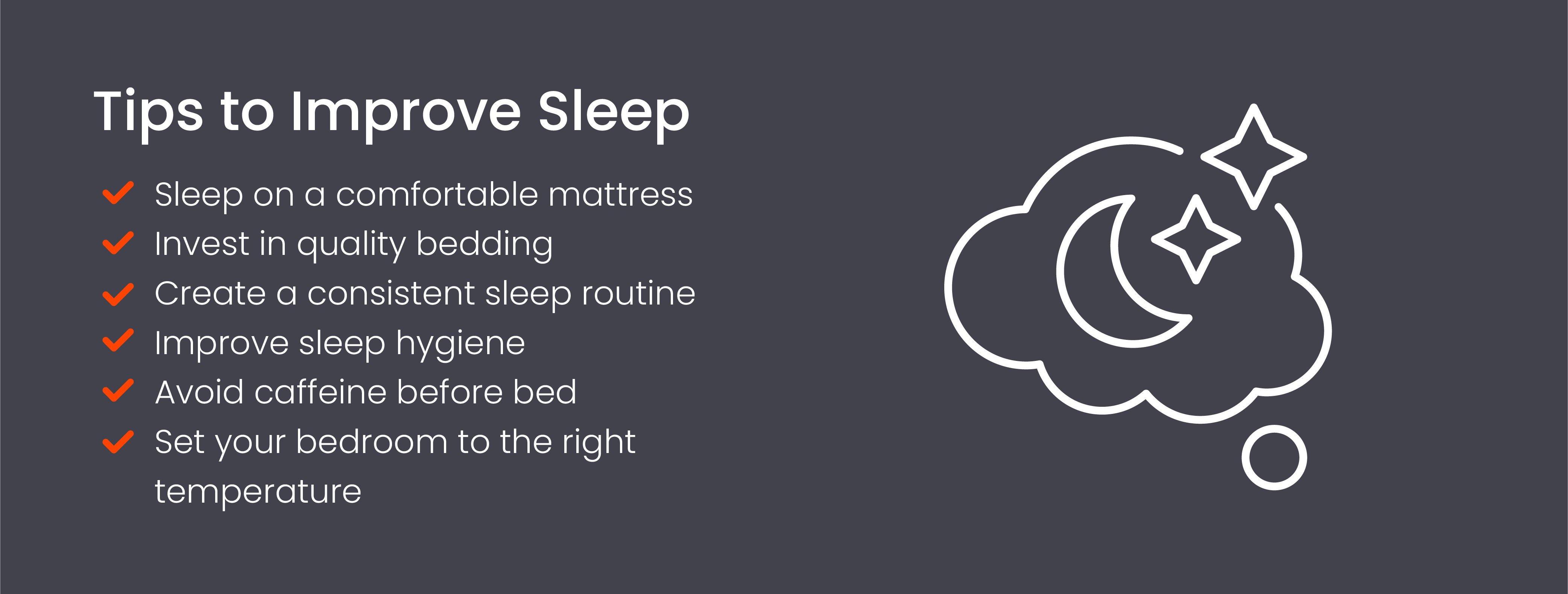 Tips to improve sleep