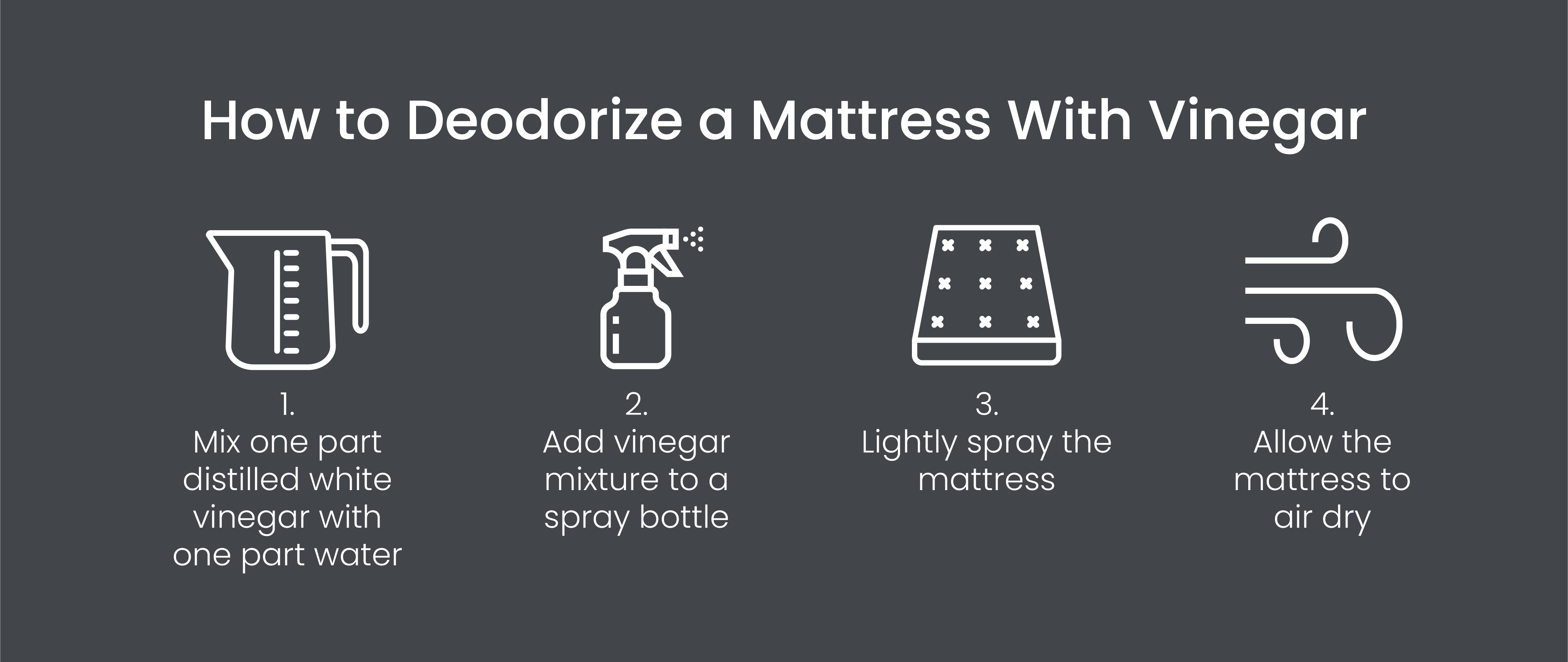 How to deodorize a mattress with vinegar