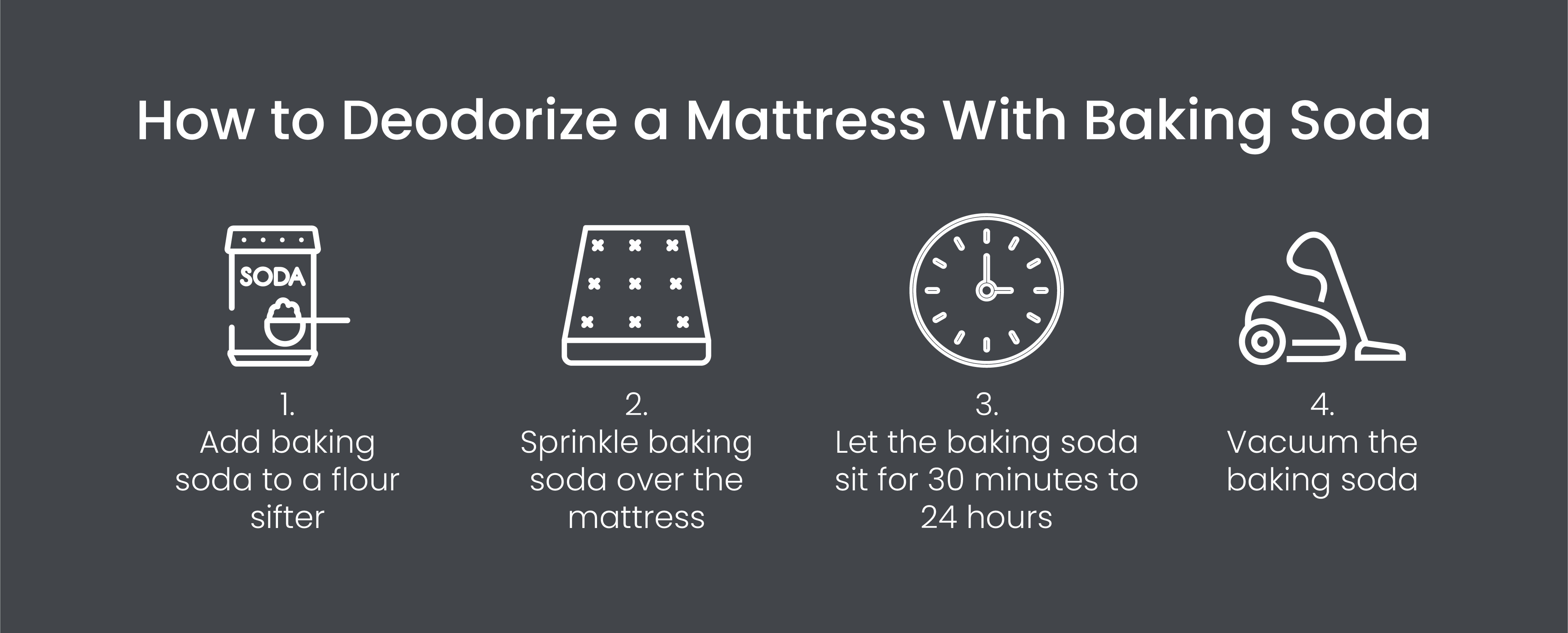 How to deodorize a mattress with baking soda