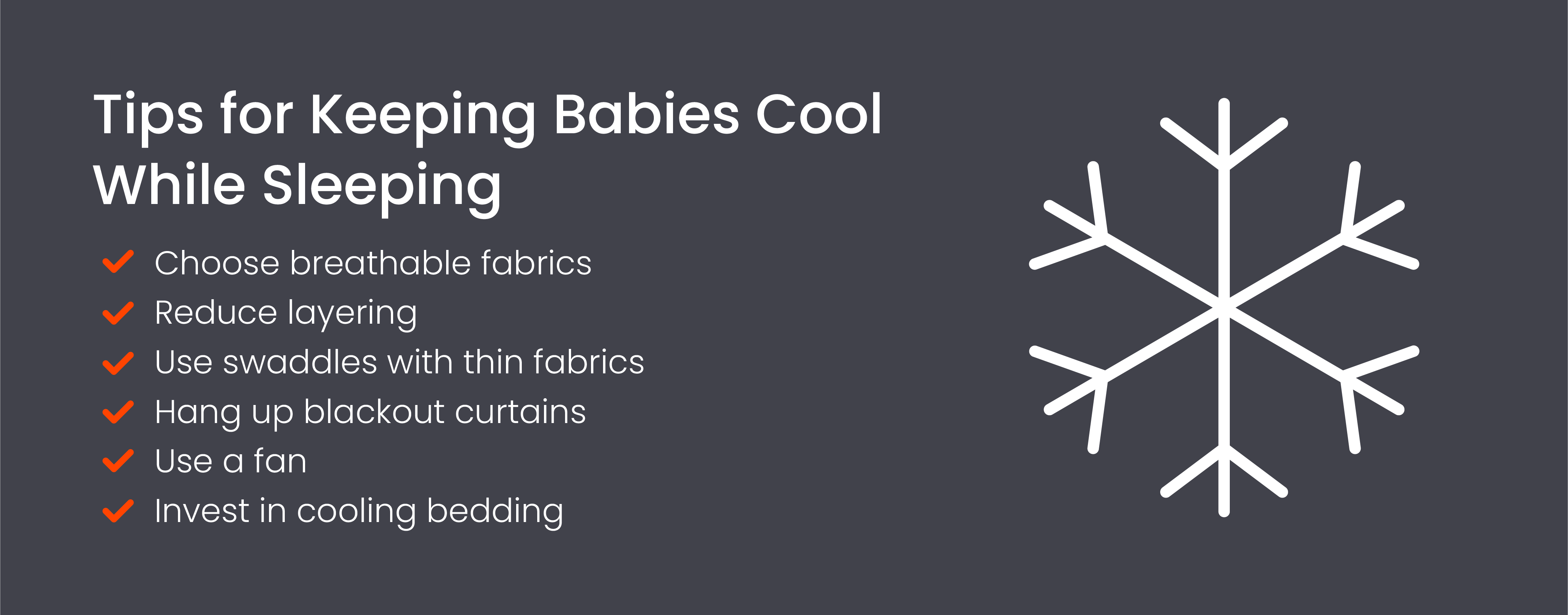 Tips for keeping babies cool while sleeping