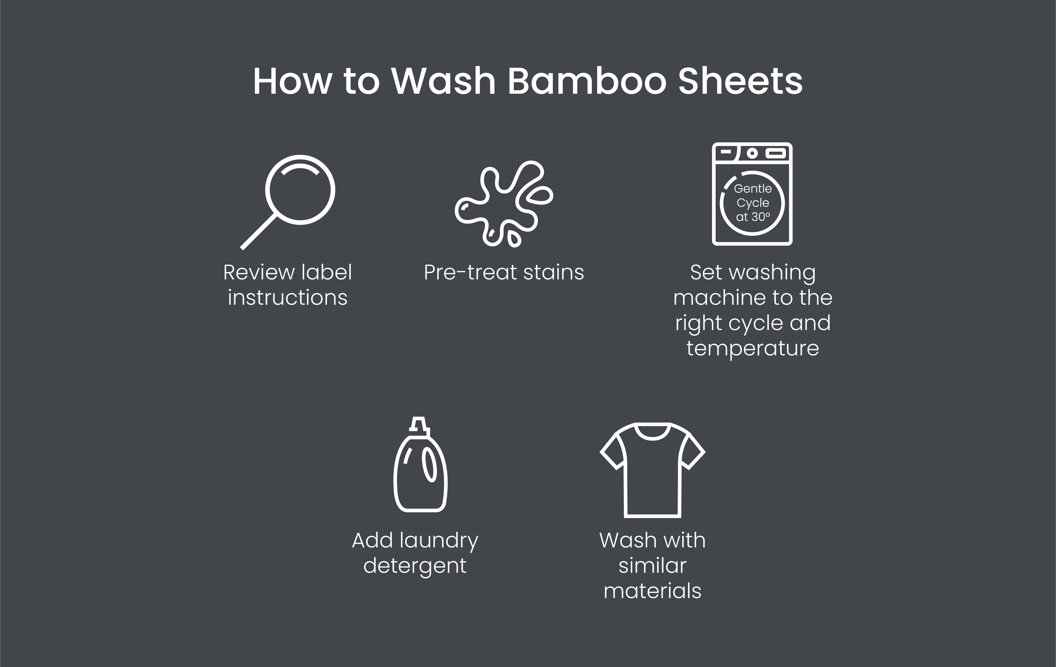 How to wash bamboo sheets