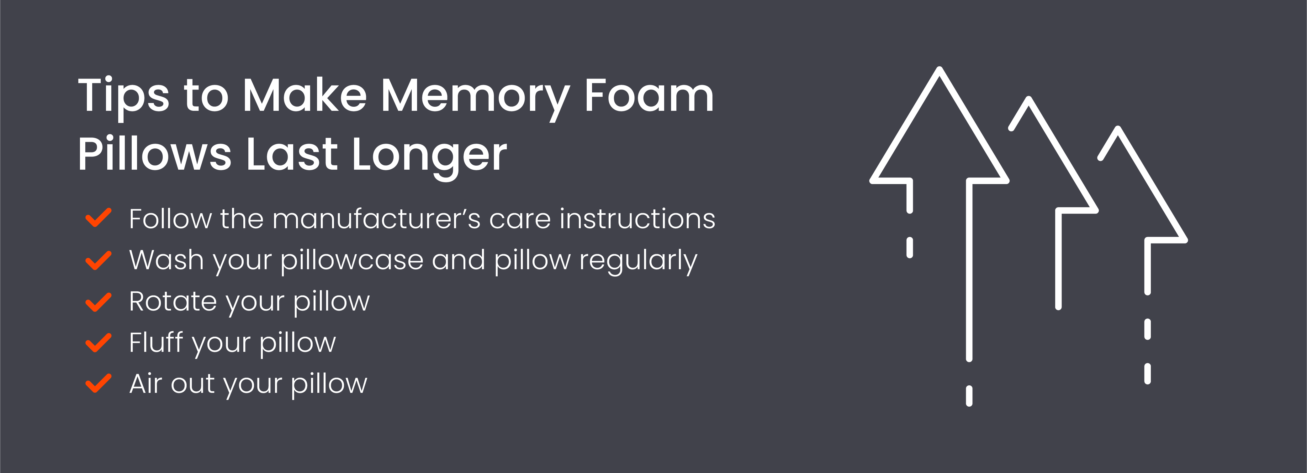 Tips to make your memory foam pillow last longer