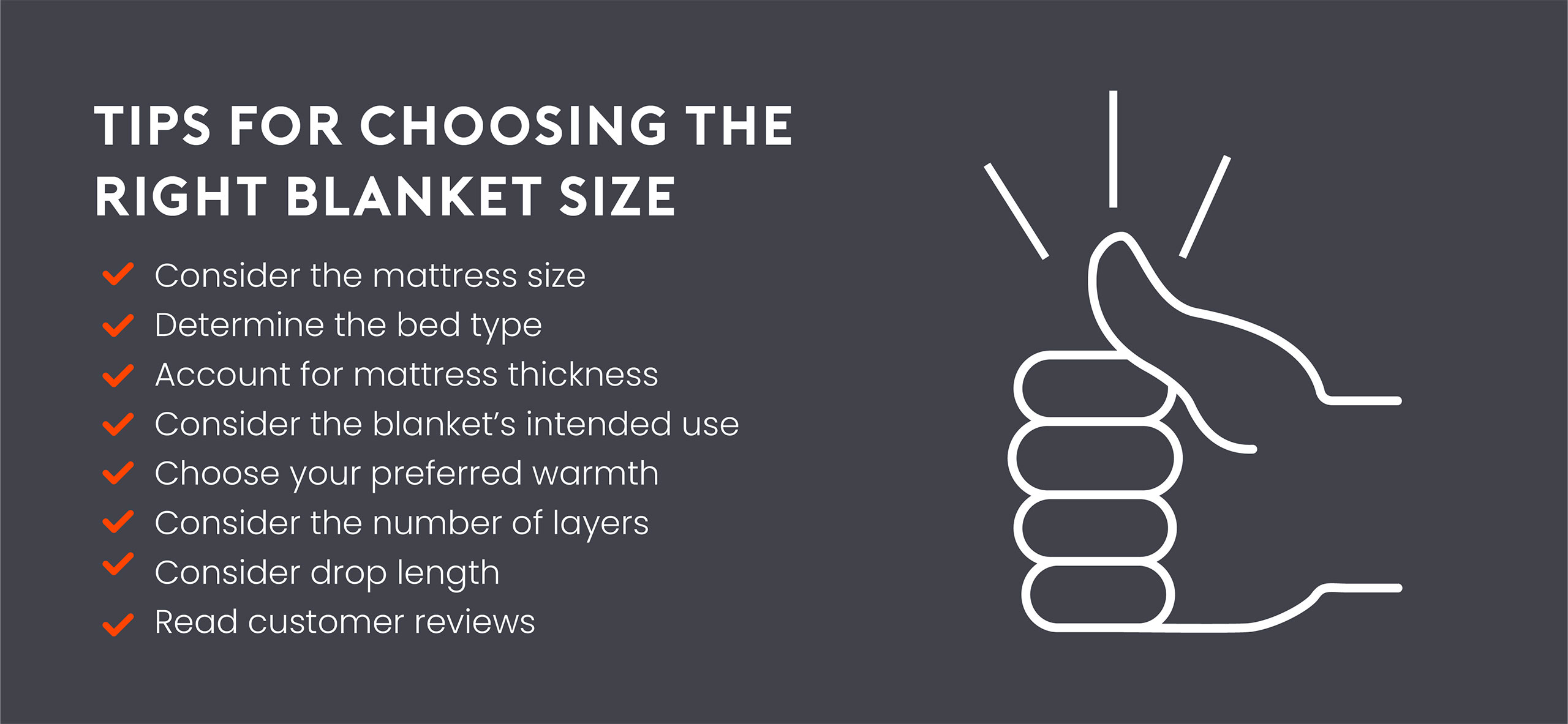Tips for choosing the right blanket size