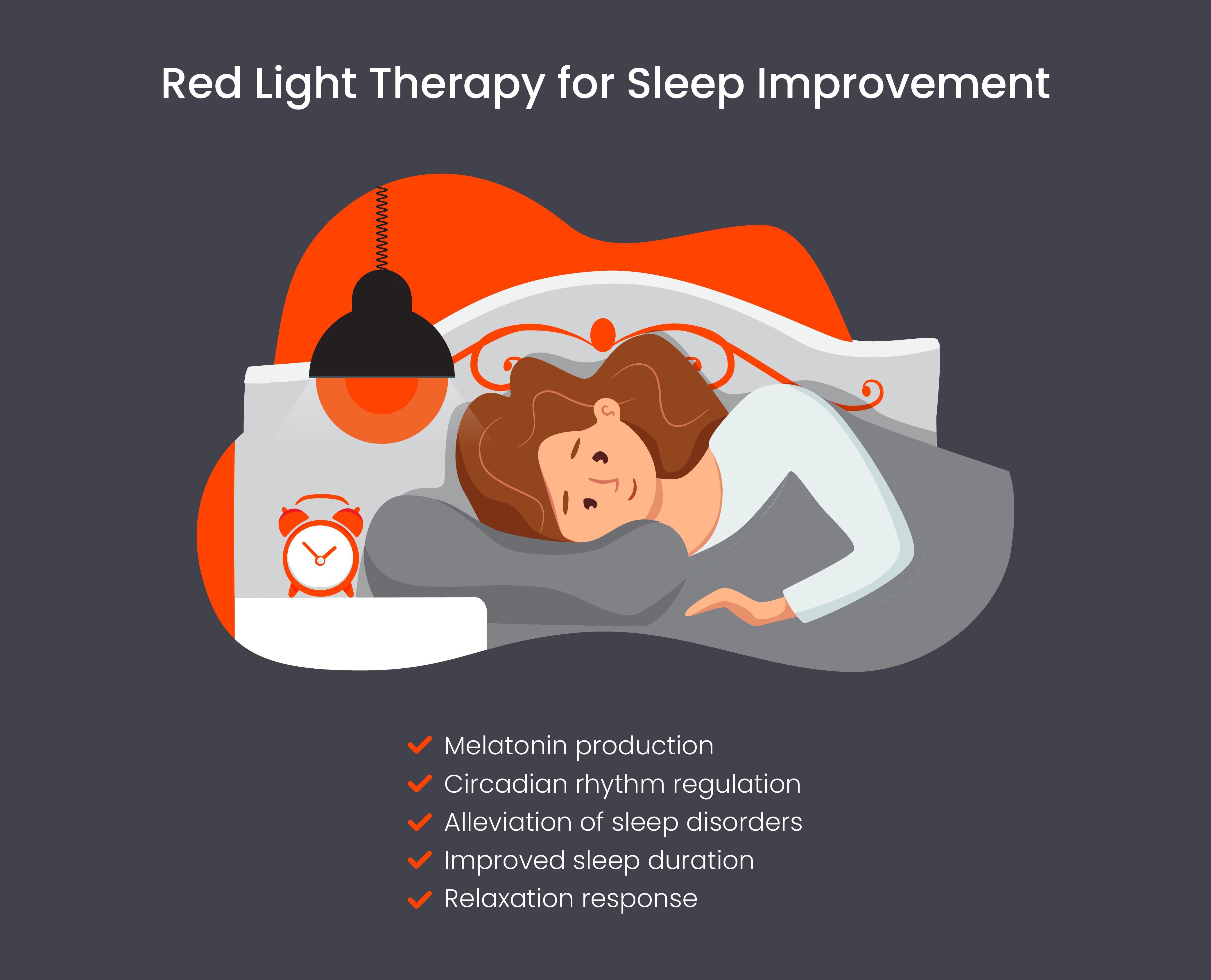 Red light therapy for sleep improvement