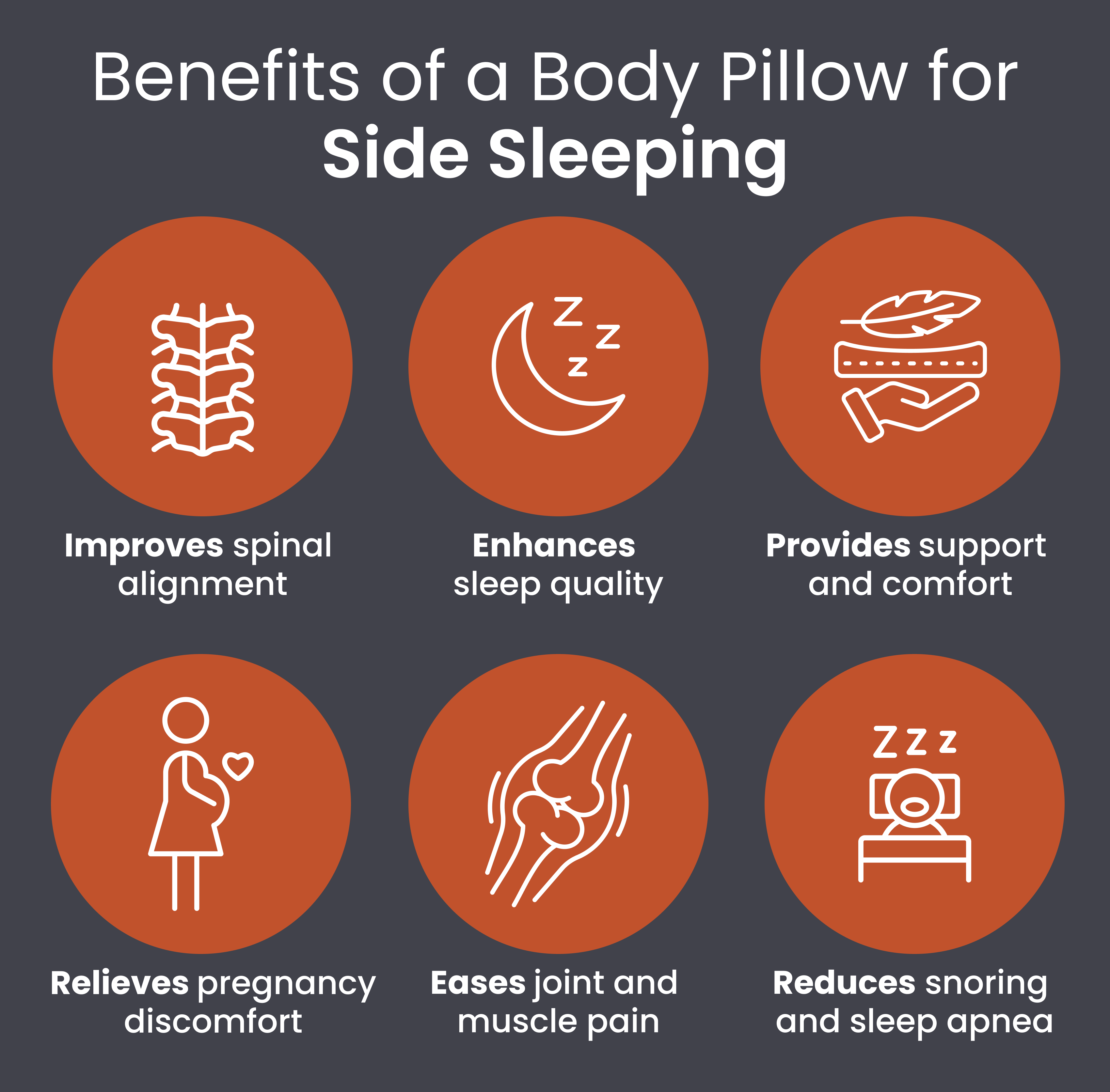 Benefits of a body pillow for side sleeping