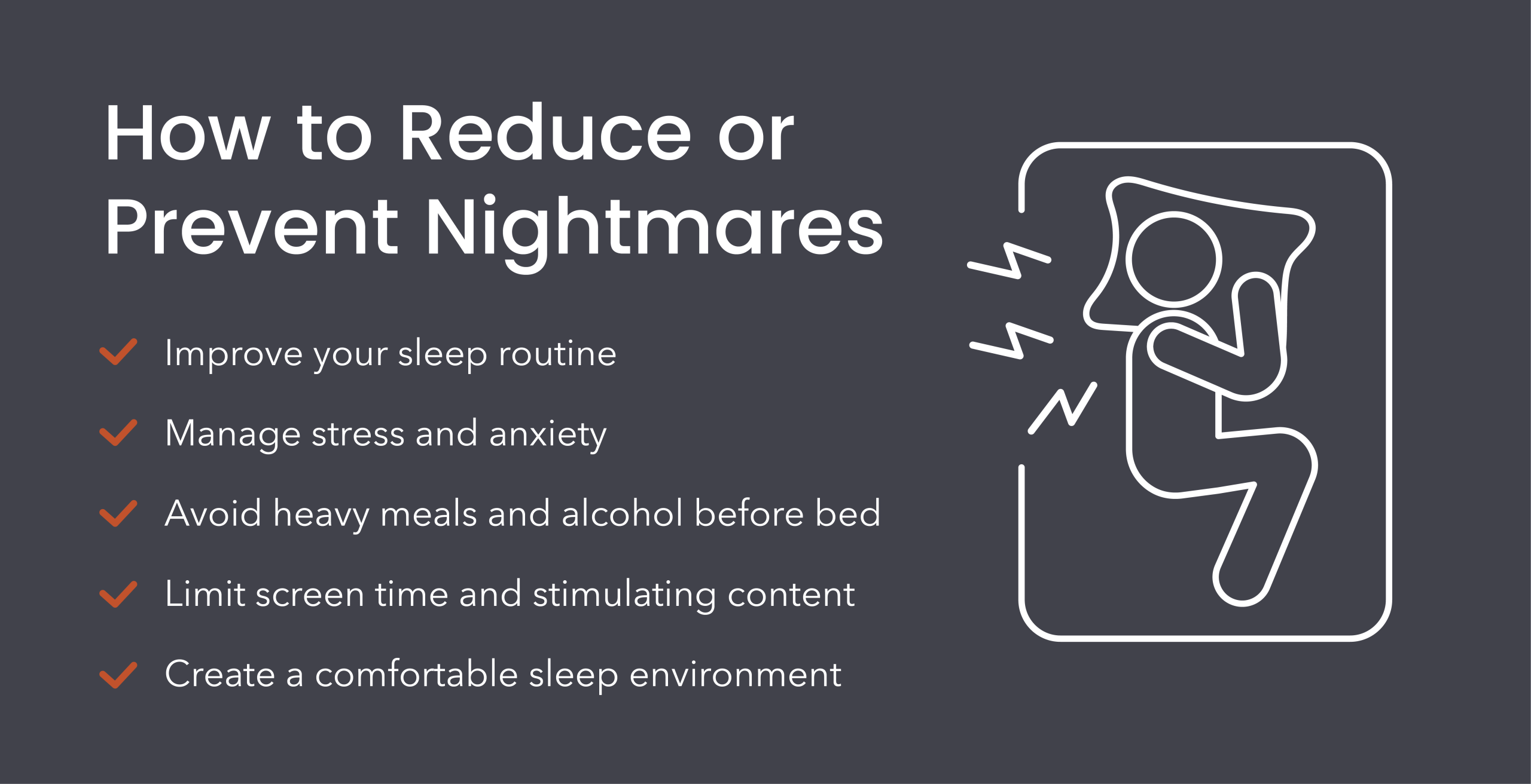 How to reduce or prevent nightmares