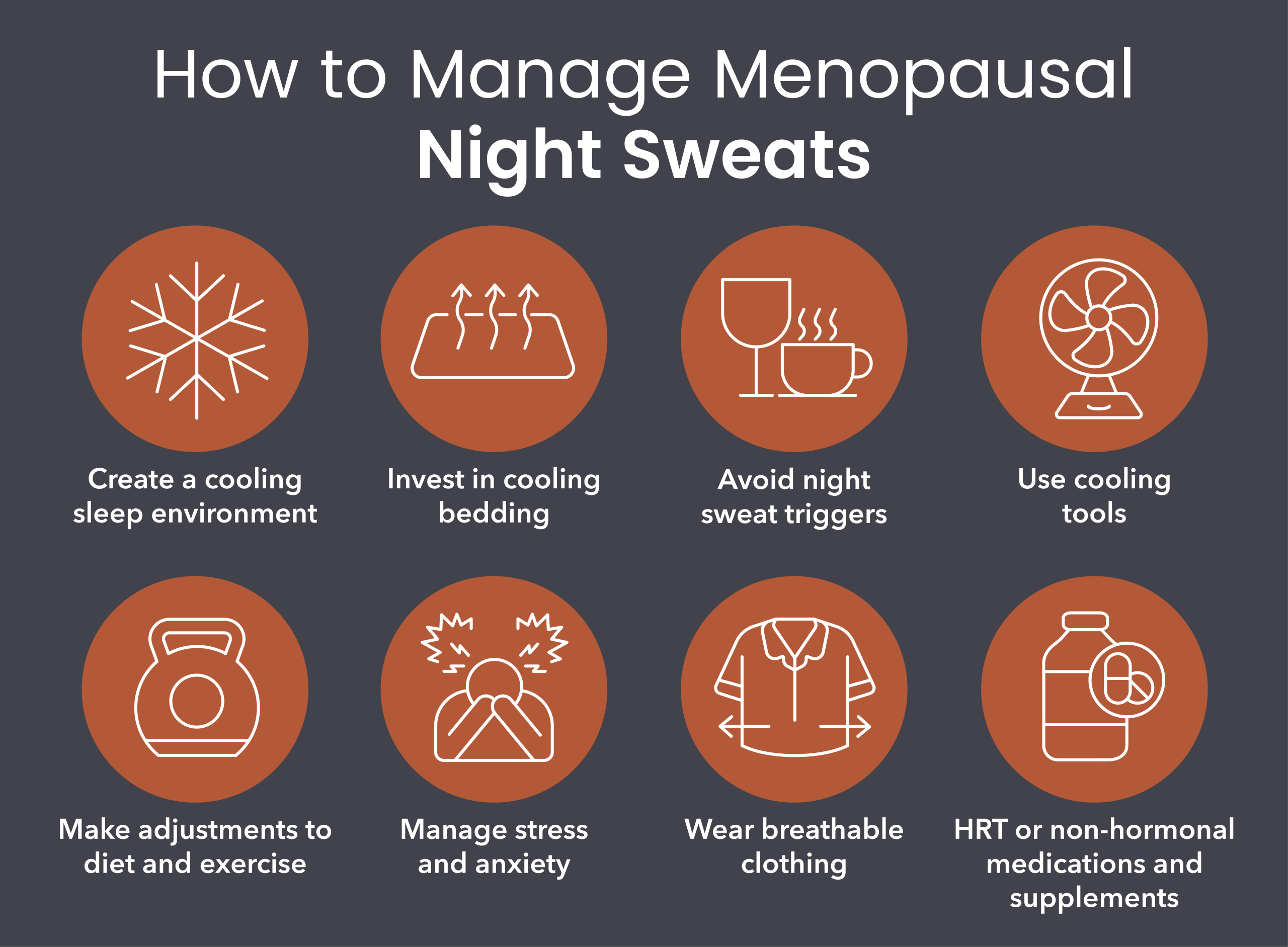 How to manage menopausal night sweats